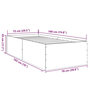 Voir la diapositive 6 : VIDAXL Cadre de lit sans matelas chene sonoma 75x190 cm