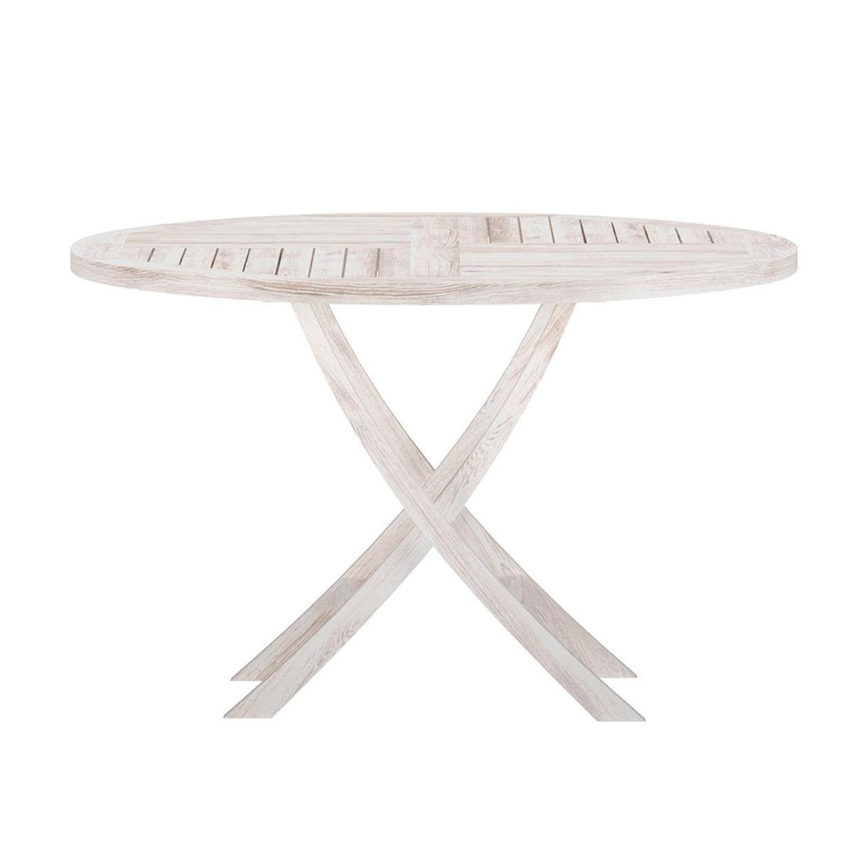 Paris Prix Table de Jardin Ronde  Kenya  120cm Naturel