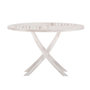Voir la diapositive 2 : Paris Prix Table de Jardin Ronde  Kenya  120cm Naturel