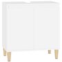 Voir la diapositive 2 : VIDAXL Meuble d'evier blanc 58x33x60 cm bois d'ingenierie