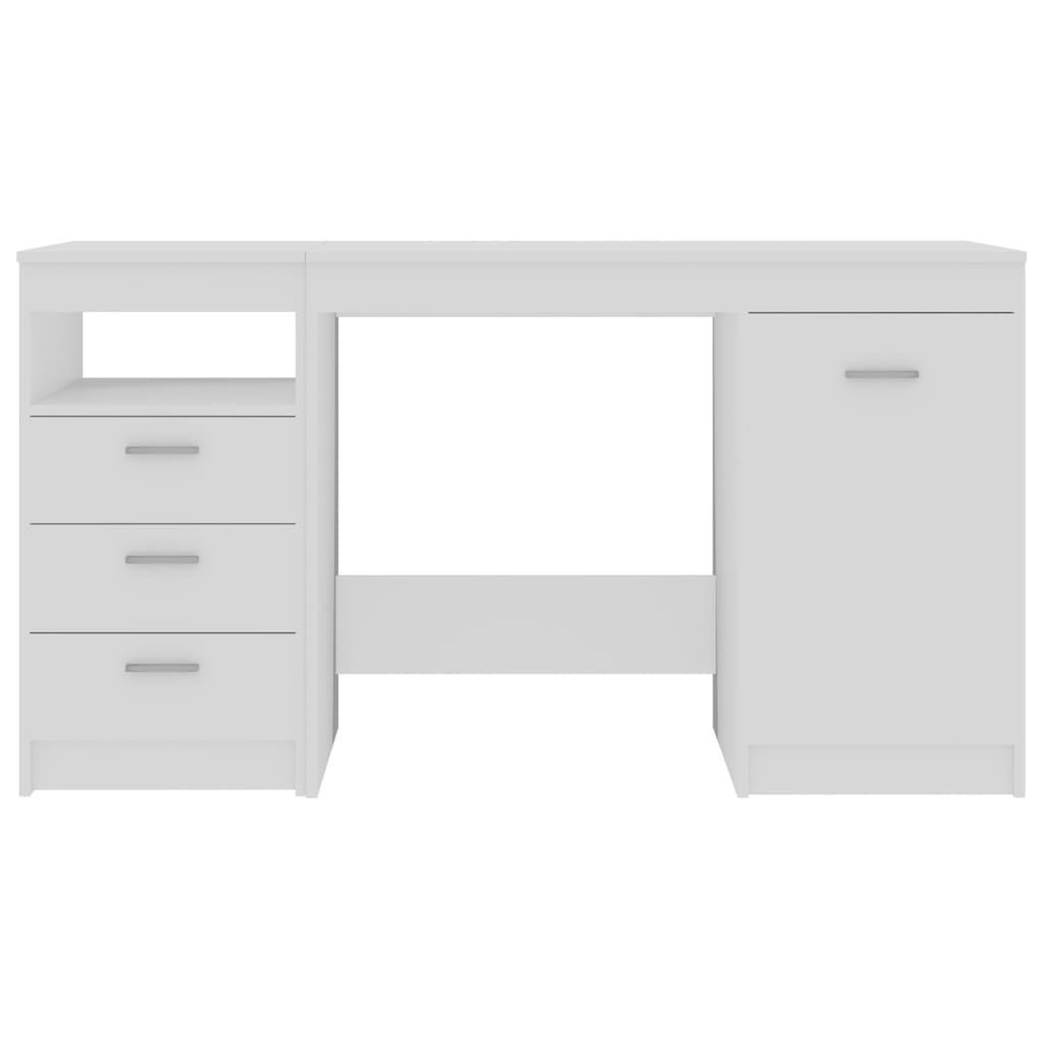 Voir la diapositive 4 : VIDAXL Bureau Blanc 140x50x76 cm Bois d'ingenierie
