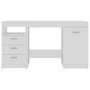 Voir la diapositive 4 : VIDAXL Bureau Blanc 140x50x76 cm Bois d'ingenierie