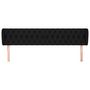 Voir la diapositive 3 : VIDAXL Tete de lit avec oreilles Noir 203x23x78/88 cm Tissu