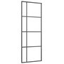 Voir la diapositive 5 : VIDAXL Porte coulissante kit de quincaillerie noir 76x205 cm verre ESG