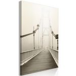 Paris Prix Tableau Imprimé  Bridge in the Fog. Coloris disponibles : Multicolore