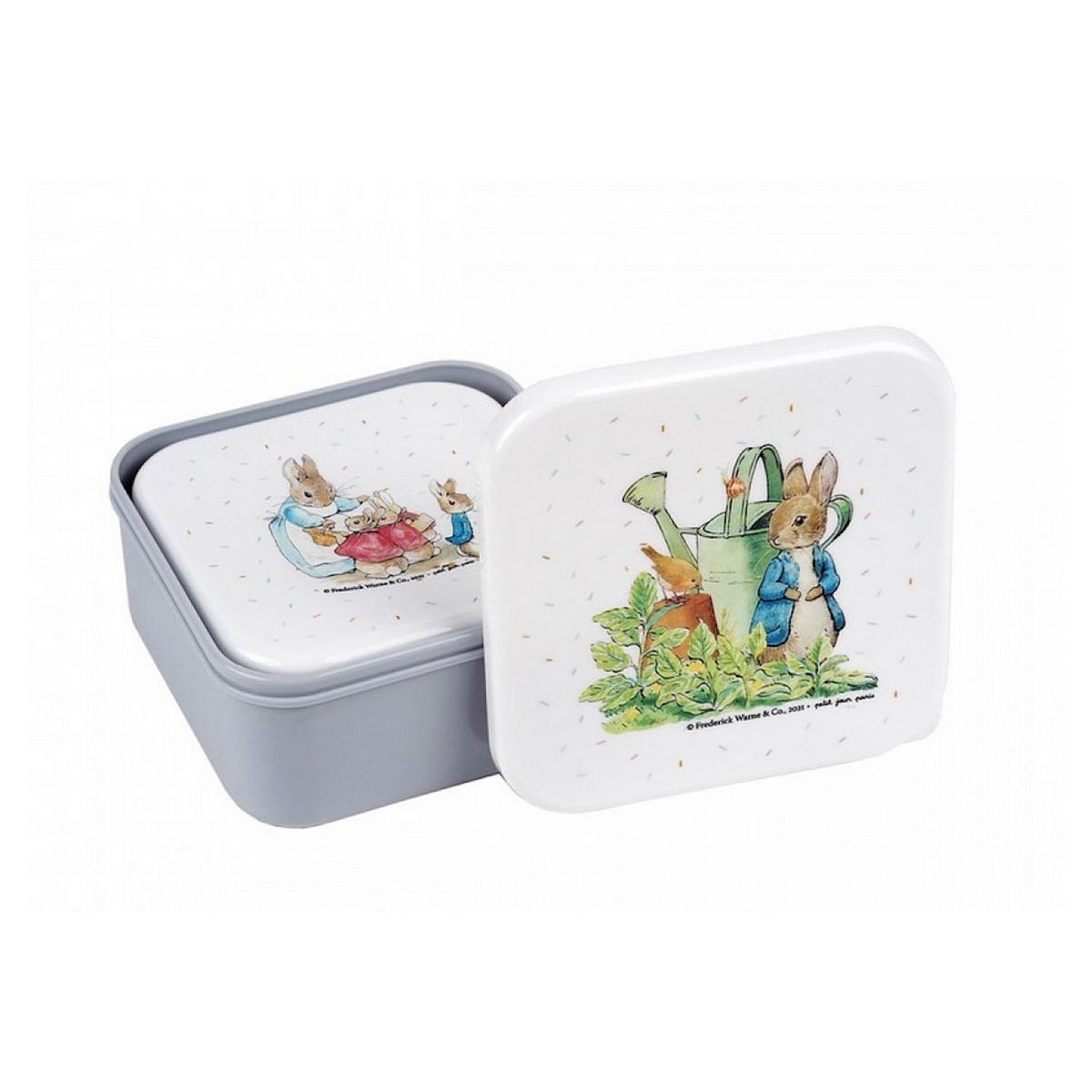 Petit Jour Set de 3 lunch box Pierre lapin