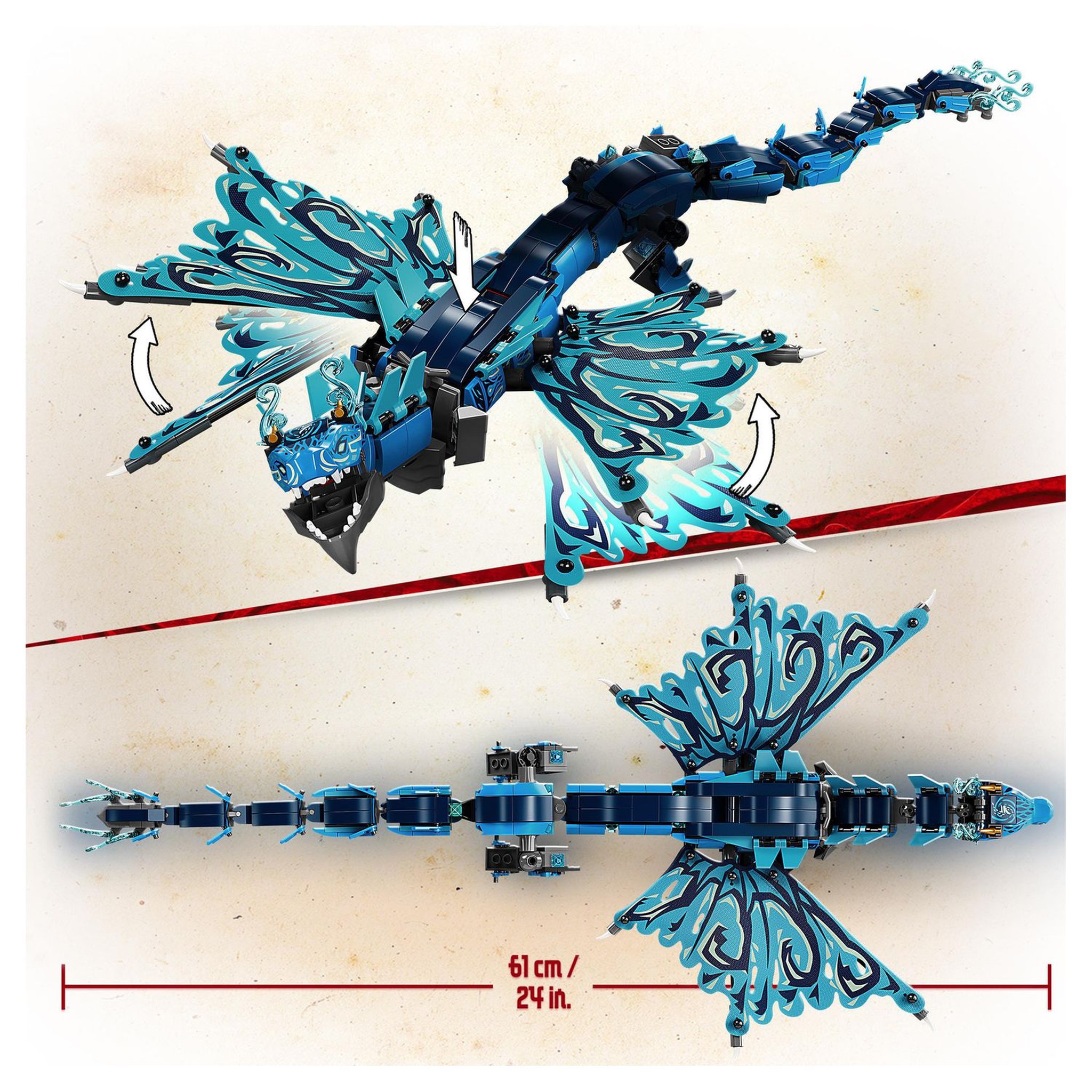 Voir la diapositive 5 : LEGO NINJAGO 71754 - Le dragon d'eau