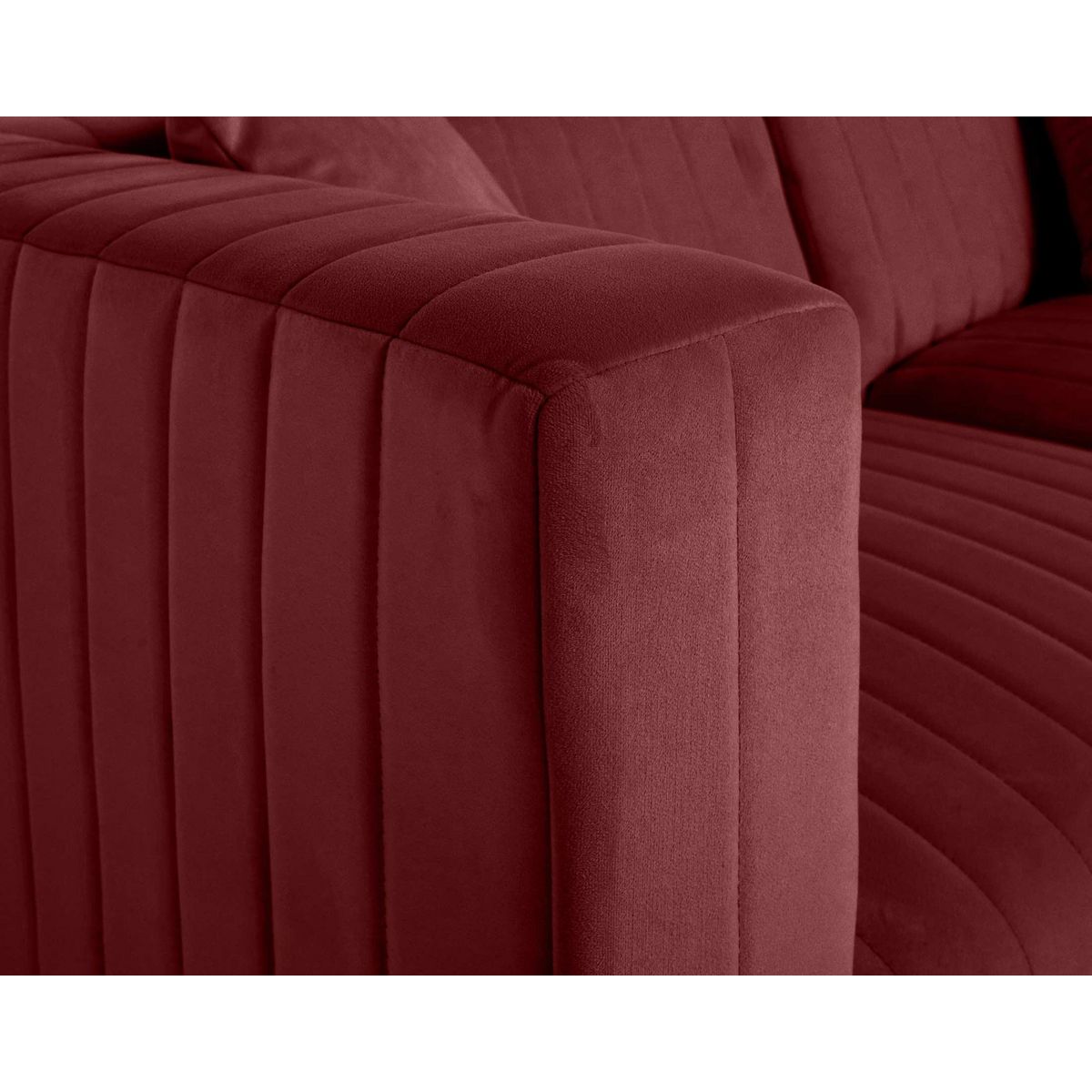 LISA DESIGN Nova - canapé modulable d'angle réversible - 6 places - en velours