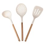 FIVE Lot de 3 Ustensiles de Cuisine  Harmony  32cm Naturel