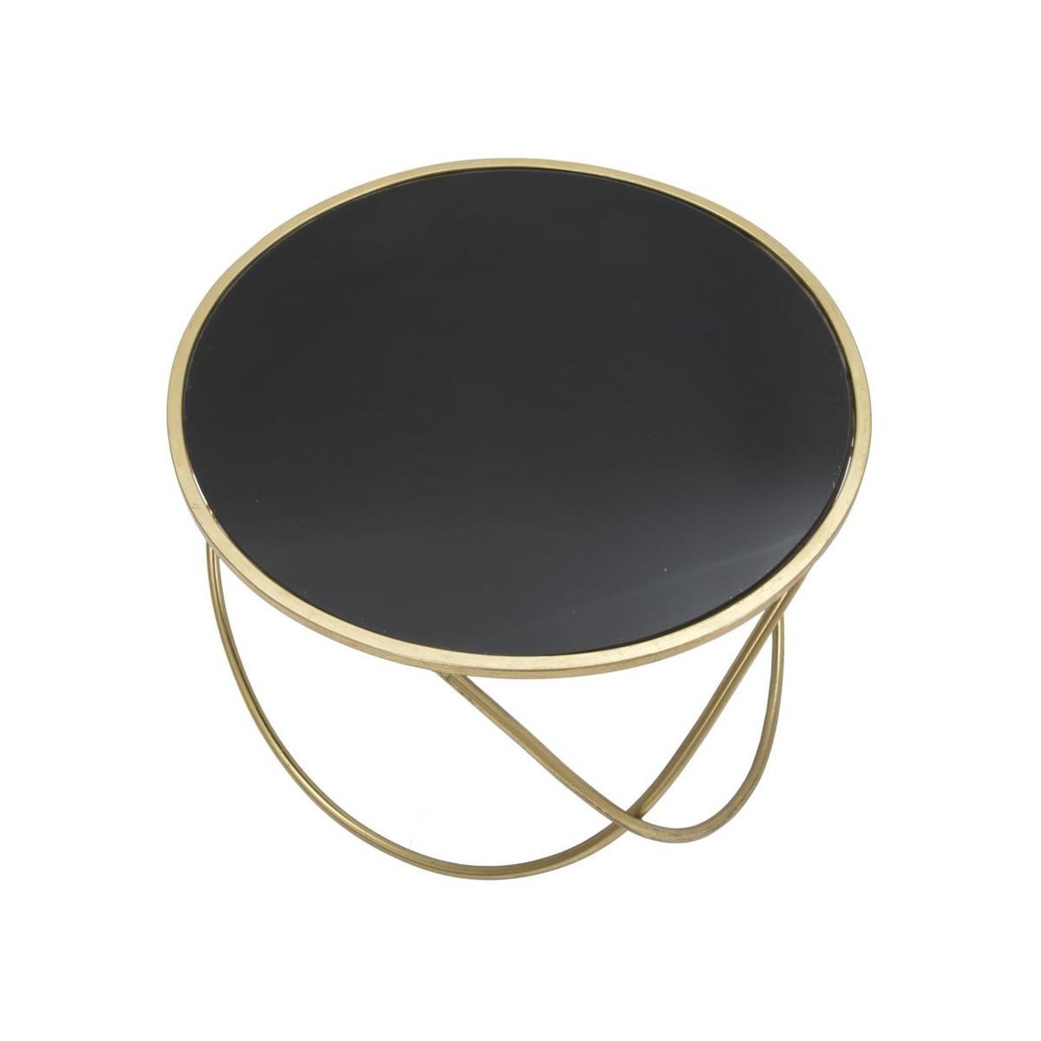 Voir la diapositive 3 : Paris Prix Table basse design  ring  60cm noir & or