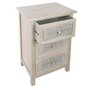 Voir la diapositive 3 : ATMOSPHERA Commode Vintage 3 Tiroirs  Hina  80cm Blanc