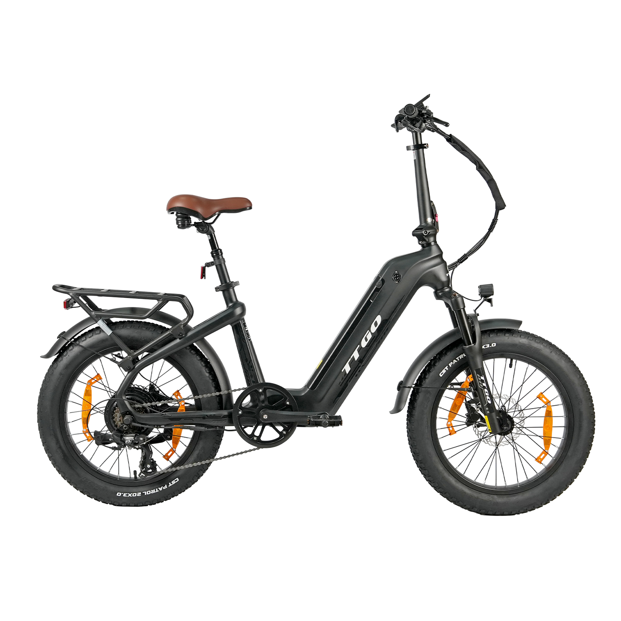 TTGO Vélo électrique TTGO F8 en fibre de carbone, autonomie de 110 km. Coloris disponibles : Noir, Vert