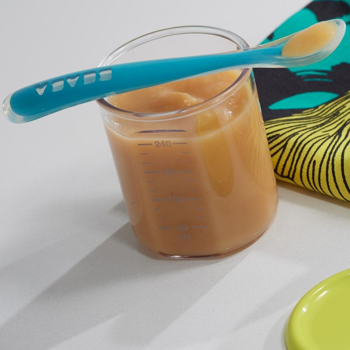 BEABA Lot de 4 cuillères 1er repas soft en silicone