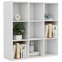 Voir la diapositive 5 : VIDAXL Bibliotheque blanc 98x29x97,5 cm bois d'ingenierie