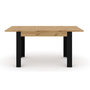 Voir la diapositive 3 : BEST MOBILIER Donnely - table à manger extensible - effet bois et noir - 4 à 8 personnes