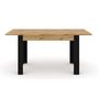 Voir la diapositive 3 : BEST MOBILIER Donnely - table à manger extensible - effet bois et noir - 4 à 8 personnes