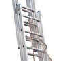 Voir la diapositive 3 : HAILO Echelle de toit coulissante à corde 8m40 en aluminium - TRIO 