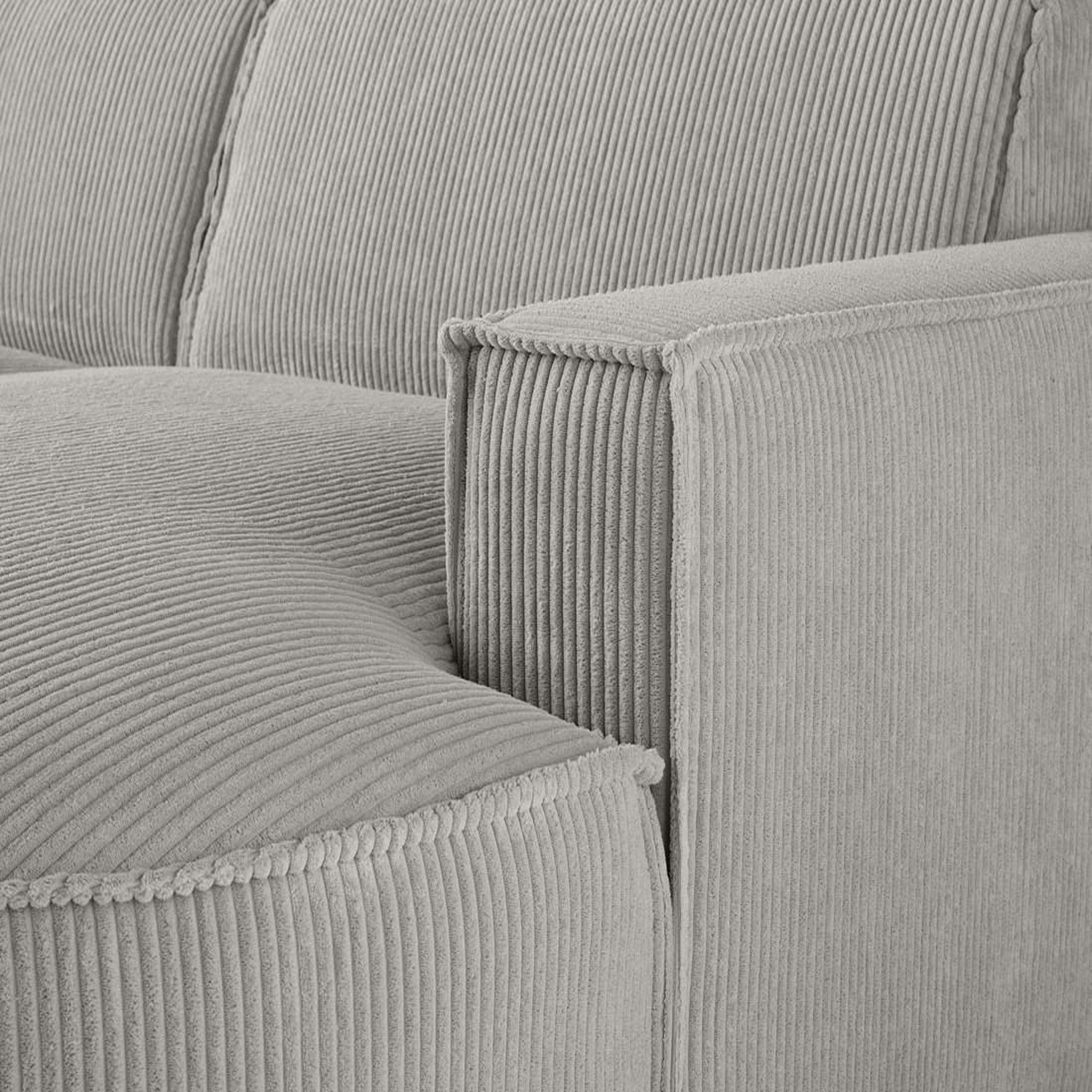 Voir la diapositive 5 : LISA DESIGN Spiaggia - canapé d'angle droit - 5 places - en velours côtelé