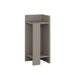 TOILINUX Table de chevet Elos droite. Coloris disponibles : Marron, Beige, Blanc