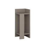 TOILINUX Table de chevet Elos droite. Coloris disponibles : Blanc, Marron, Beige