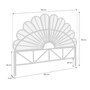 Voir la diapositive 4 : SWEEEK Tête de lit en rotin foncé, Anggun