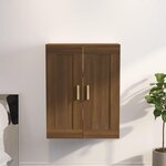 VIDAXL Armoire murale chene marron 69,5x32,5x90 cm bois ingenierie