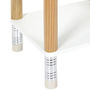 Voir la diapositive 4 : TOILINUX Table de chevet Crayon avec tiroir pour chambre d'enfant - Blanc et Marron