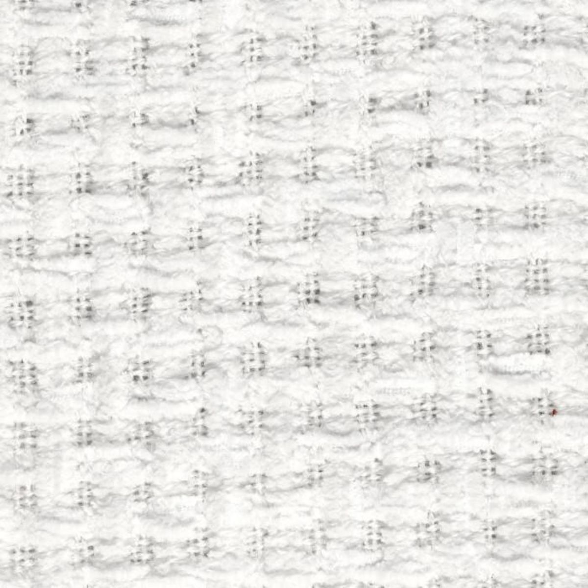 Paris Prix Plaid Chenille Gaufré  Crush  125x150cm Blanc