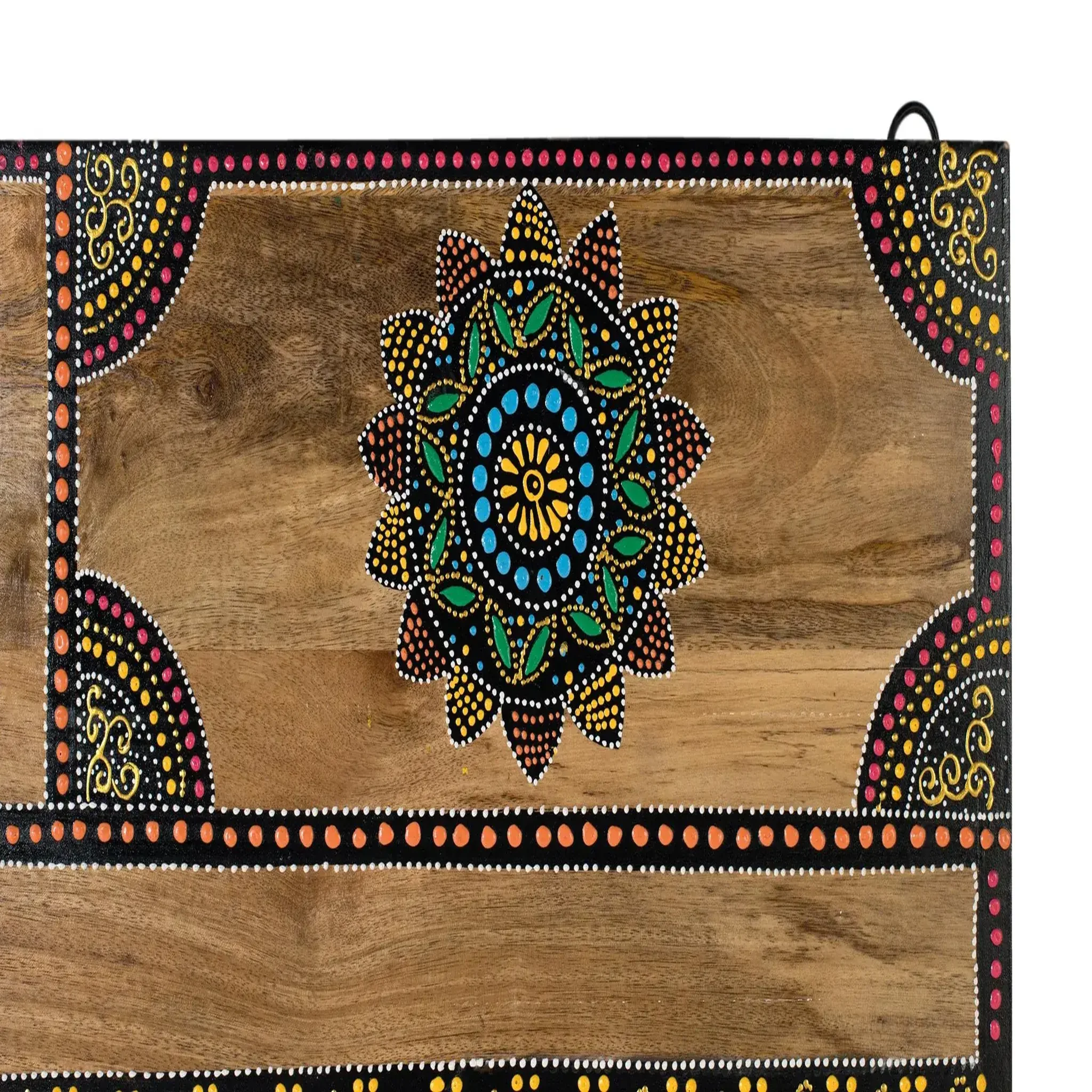 Voir la diapositive 3 : GINER Y COLOMER SL Tête de lit en bois de manguier massif 168 cm style boho ethnique