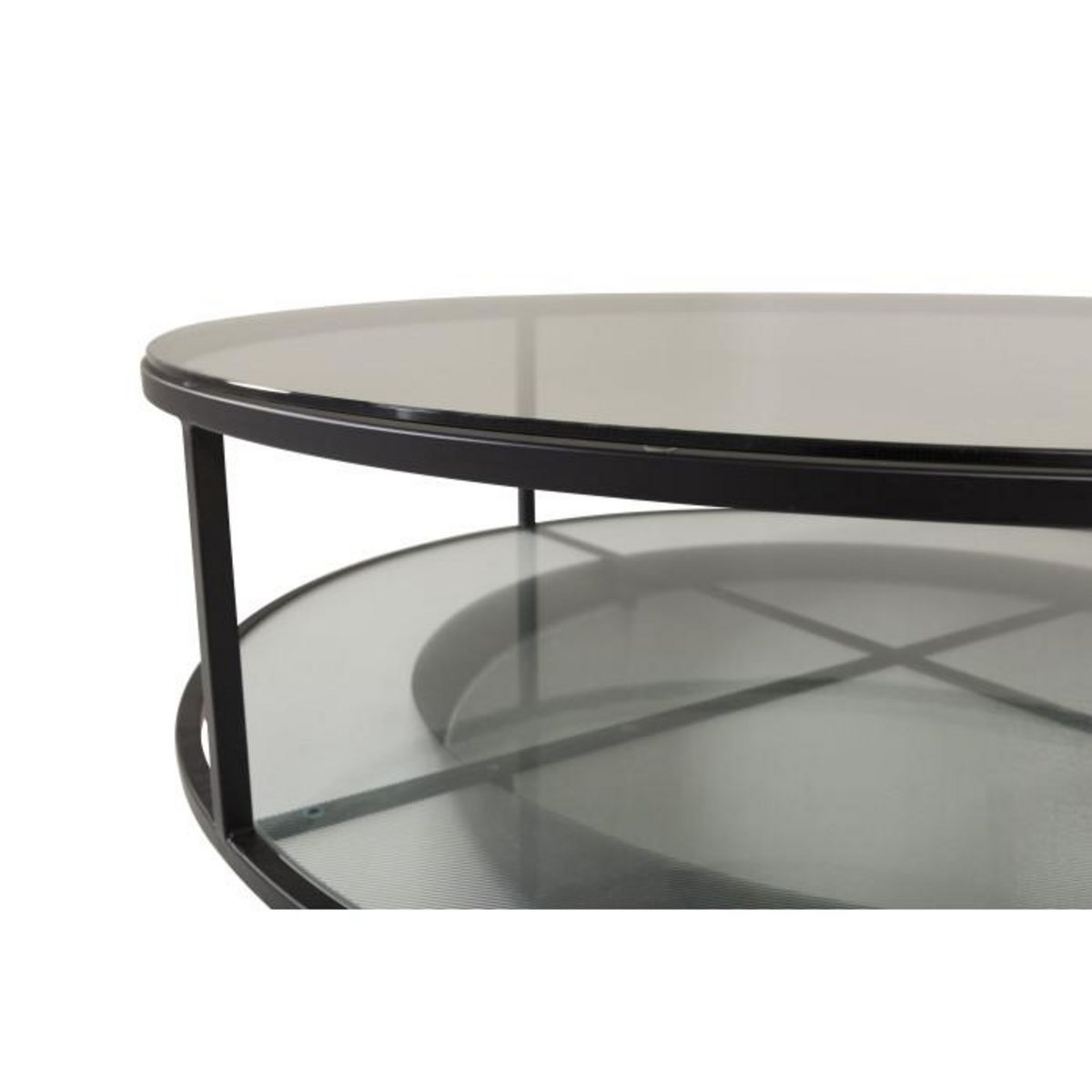 Paris Prix Table Basse Design en Verre  Falsterbo  100cm Noir