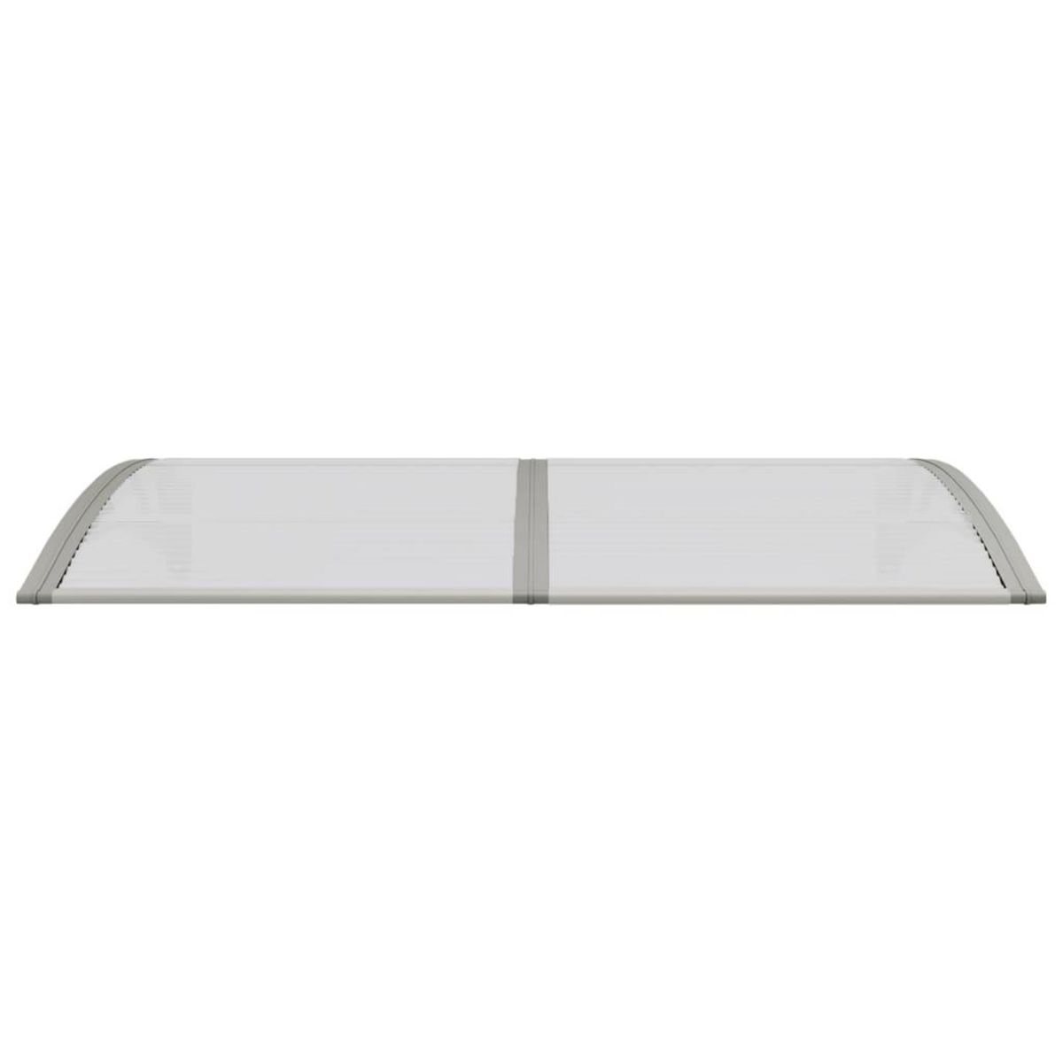 VIDAXL Auvent de porte Gris 150x75 cm Polycarbonate