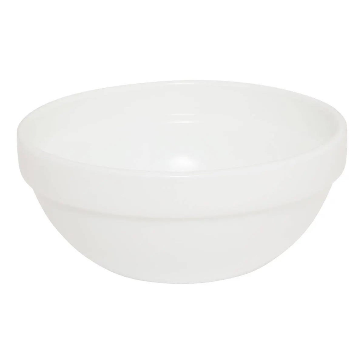 SECRET DE GOURMET Lot de 6 Bols en Verre  Helena  15cm Blanc