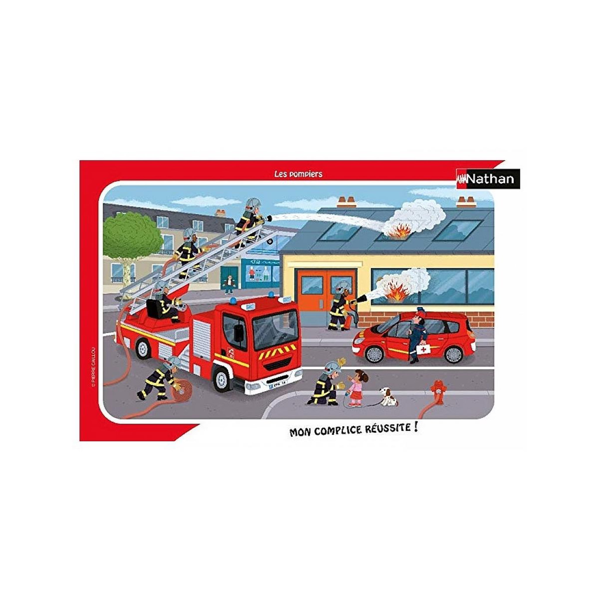 Nathan Puzzle 15p Les pompiers en actions
