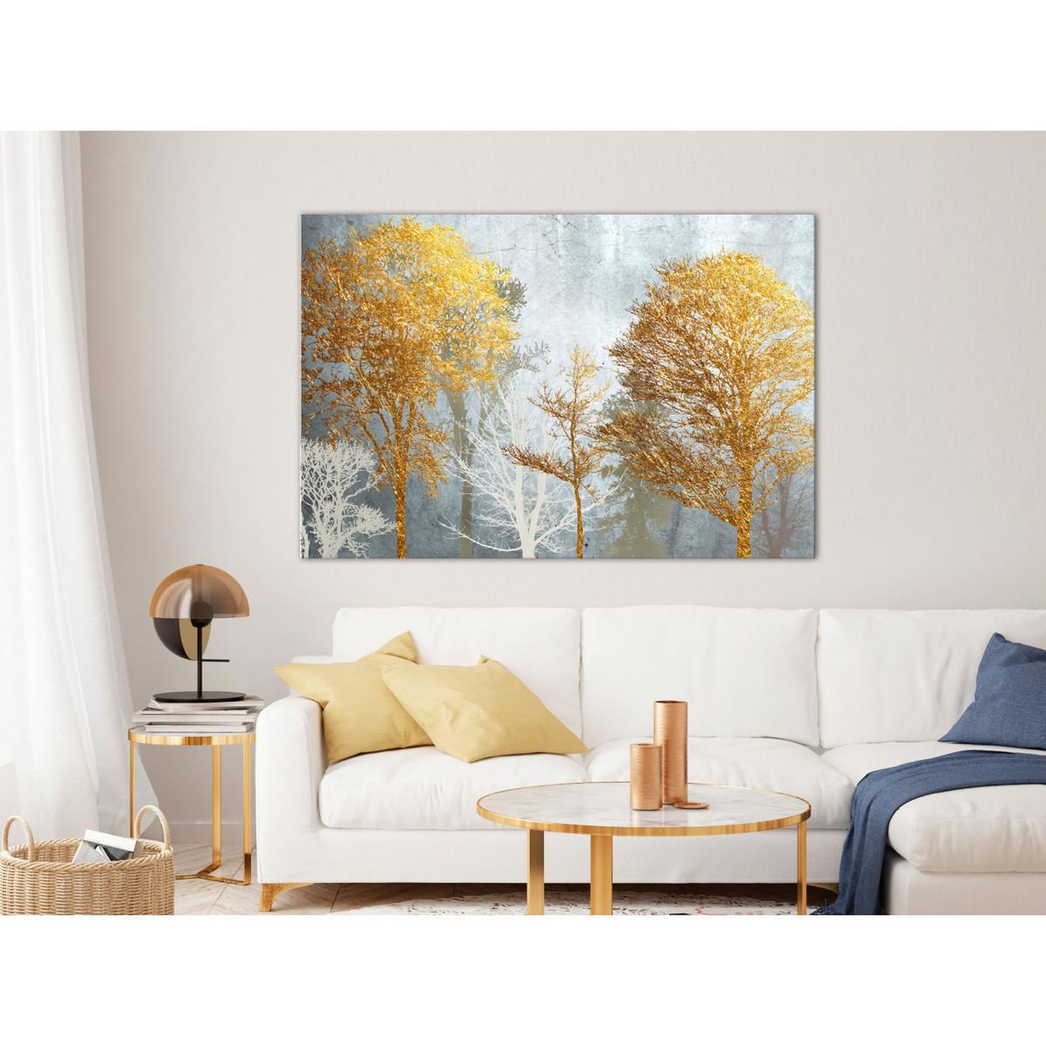Voir la diapositive 2 : Paris Prix Tableau Imprimé  Hoarfrost & Gold Wide