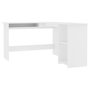 Voir la diapositive 2 : VIDAXL Bureau d'angle en forme de L Blanc 120x140x75 cm