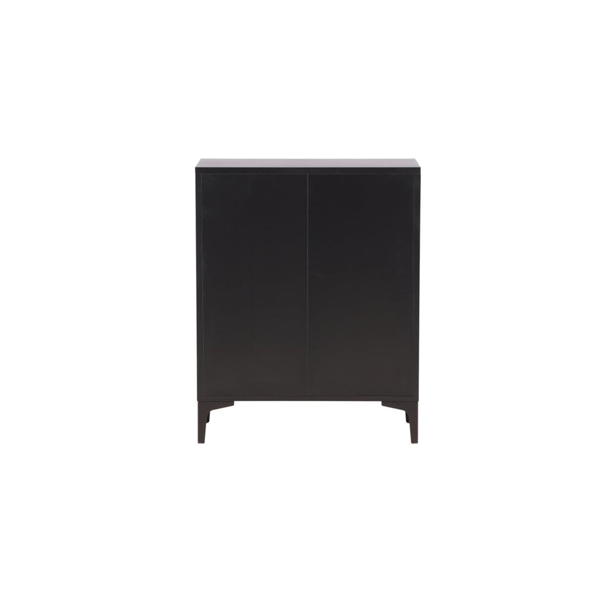 Paris Prix Commode Design 4 Tiroirs  Piring  98cm Noir