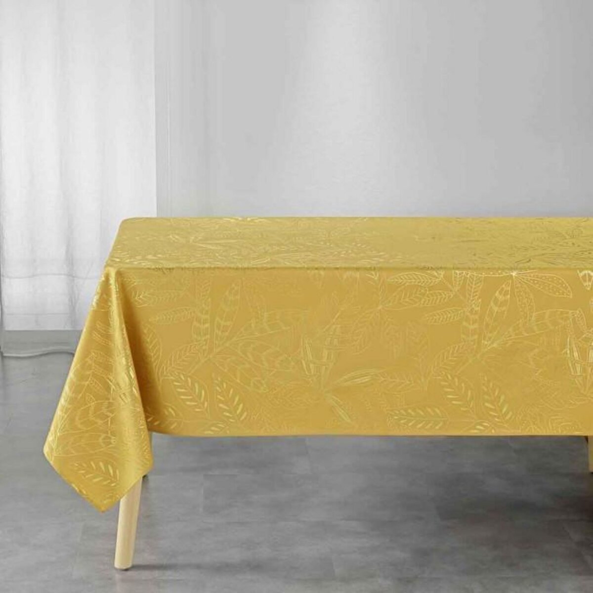 Paris Prix Nappe Imprimée Déco  Belflor  150x240cm Jaune