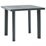 VIDAXL Table de jardin Vert 80x75x72 cm Plastique