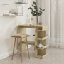 Voir la diapositive 3 : VIDAXL Table de bar etagere de rangement Chene sonoma Bois ingenierie