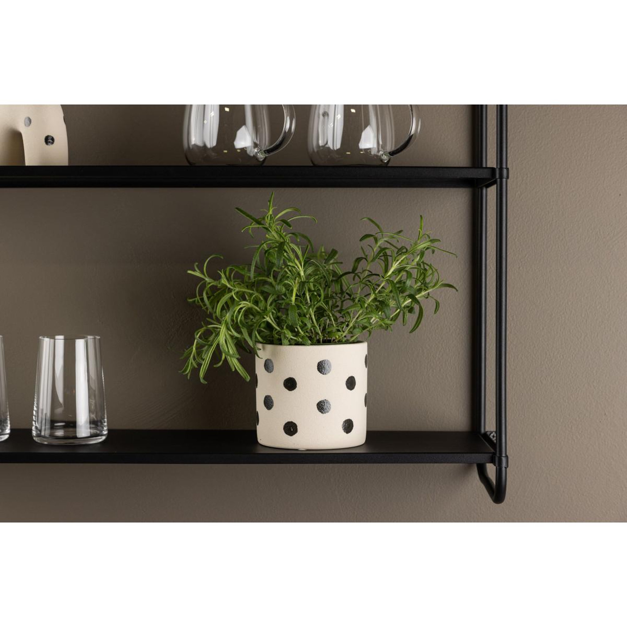 Voir la diapositive 4 : Paris Prix Pot déco en céramique  sane  11cm blanc & noir