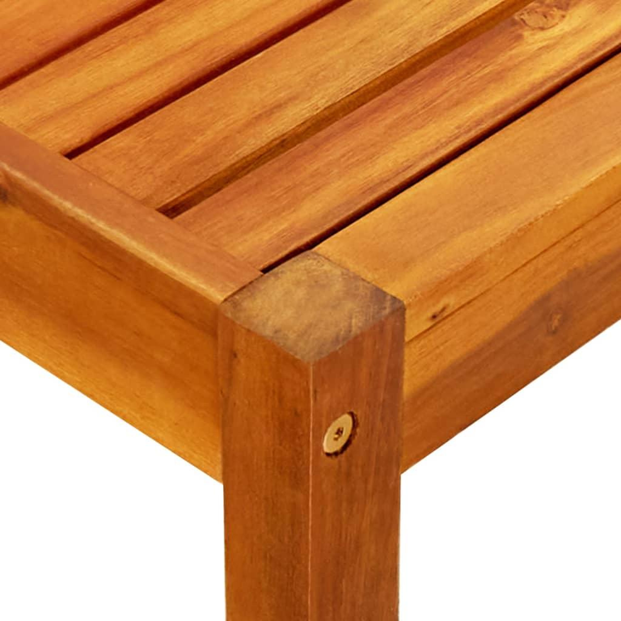 Voir la diapositive 4 : VIDAXL Table de jardin 85x57x29 cm bois d'acacia massif