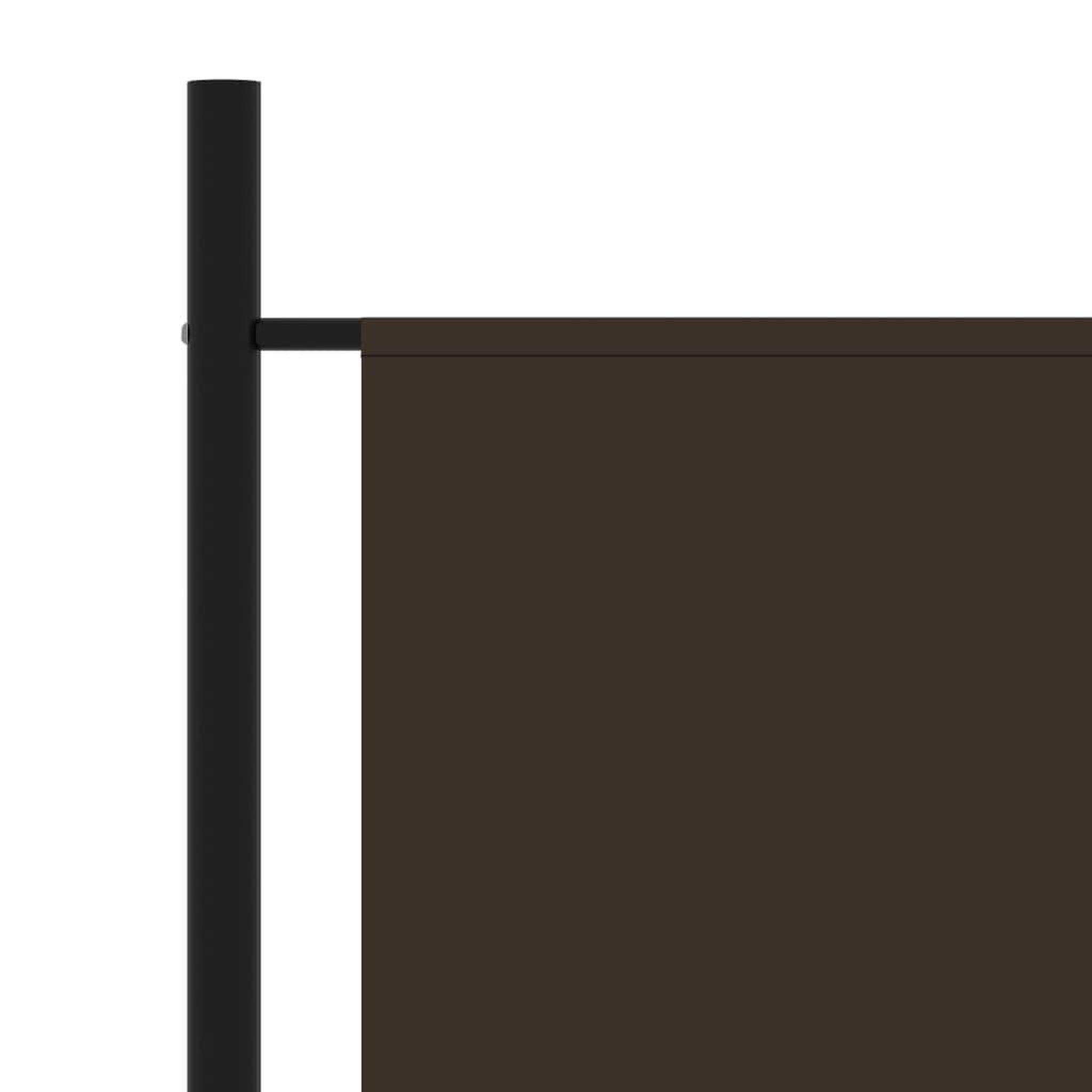 Voir la diapositive 4 : VIDAXL Cloison de separation marron 175x180 cm tissu