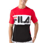 FILA T-shirt Rouge/Noir Homme Fila Flat Matte. Coloris disponibles : Rouge