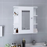 VIDAXL Armoire a miroir de salle de bain Blanc 66x17x63 cm MDF