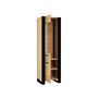 Voir la diapositive 2 : BEST MOBILIER Donnely - vitrine - effet bois et noir - 188 cm