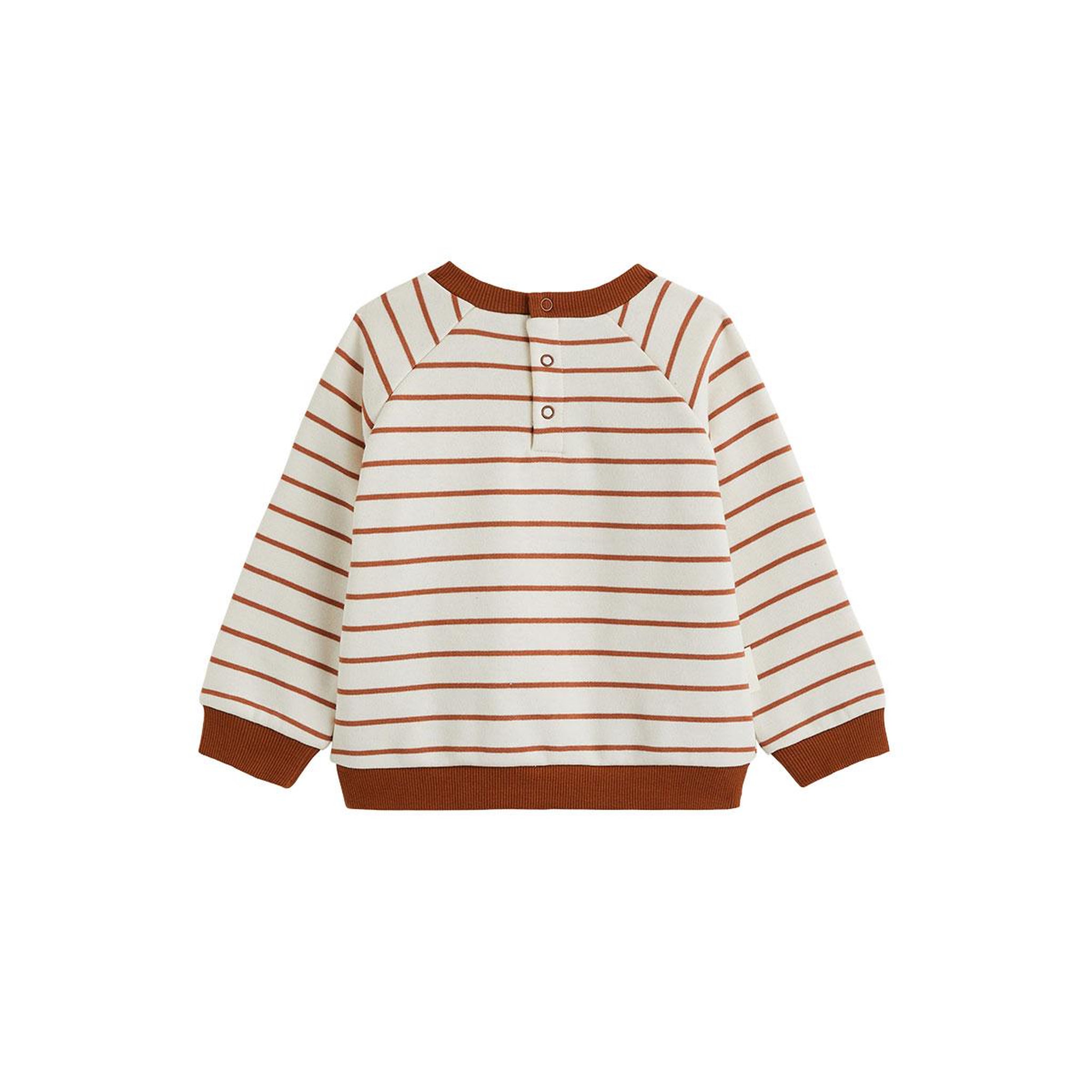 Voir la diapositive 2 : PETIT BEGUIN Sweat-shirt bébé en molleton moka