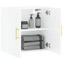 Voir la diapositive 4 : VIDAXL Armoire murale Blanc brillant 60x31x60 cm Bois d ingénierie