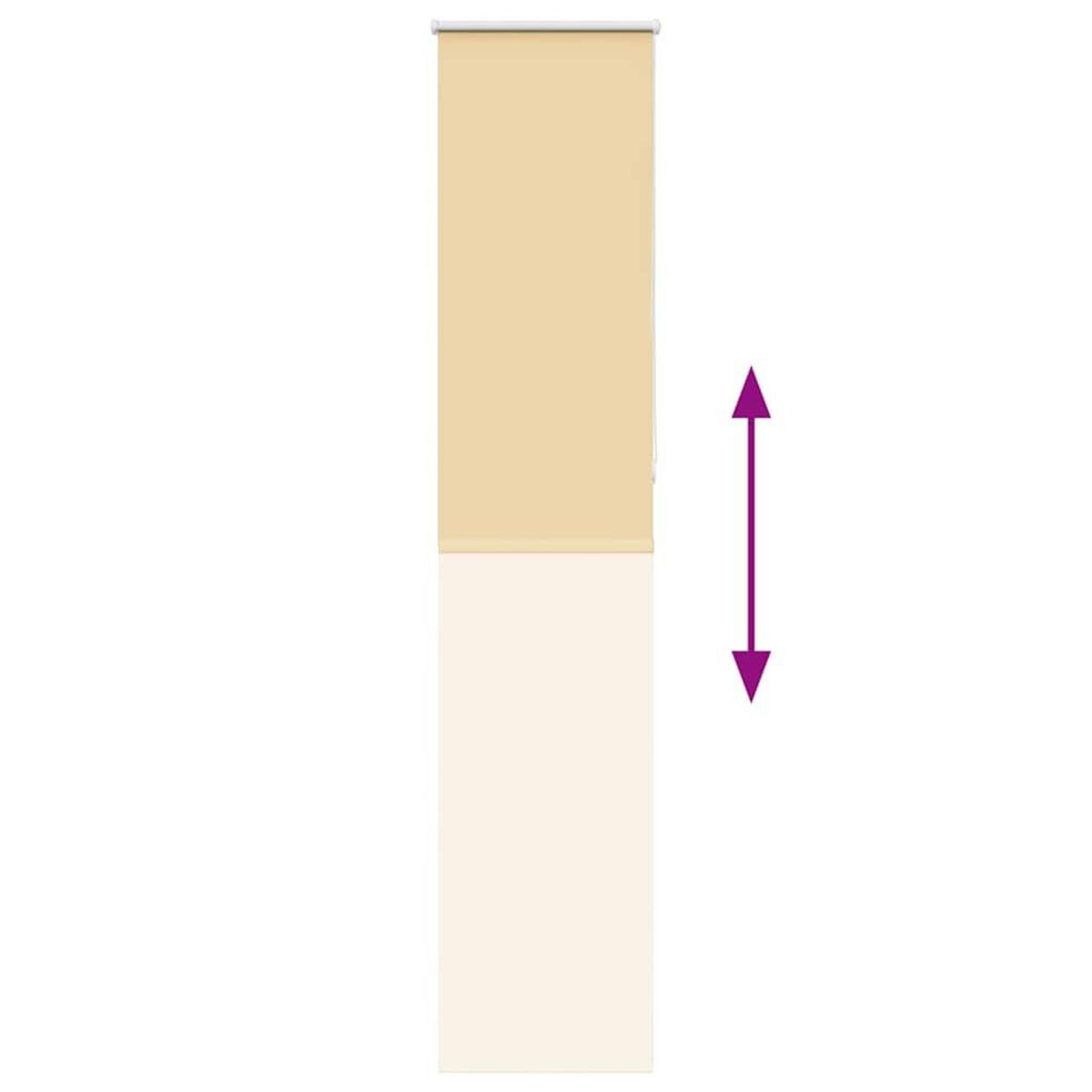 VIDAXL Store enrouleur occultant largeur du tissu 55,7 cm polyester