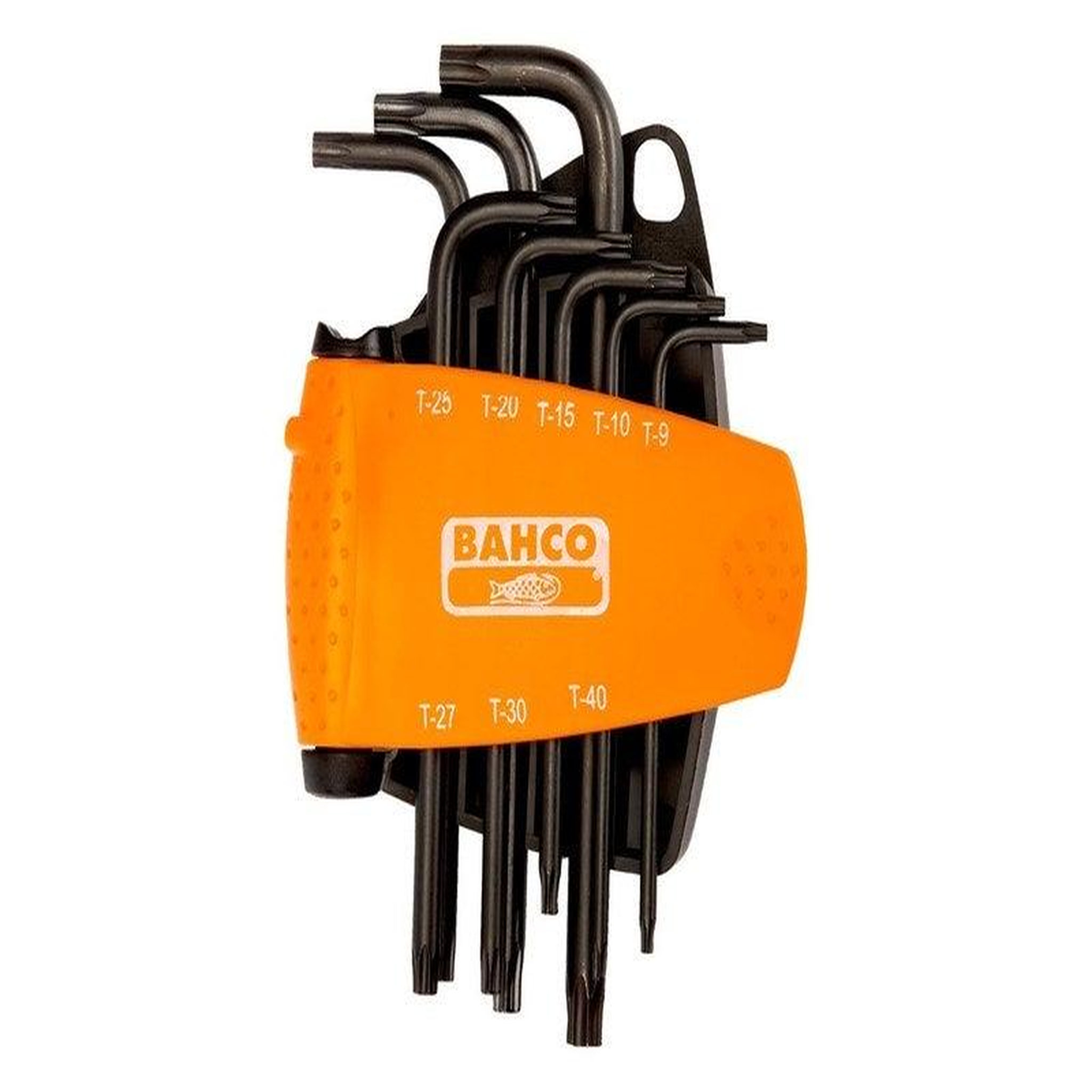 Bahco Jeu de 8 clés mâle torx longue, 9-10-15-20-25-27-30-40 mm