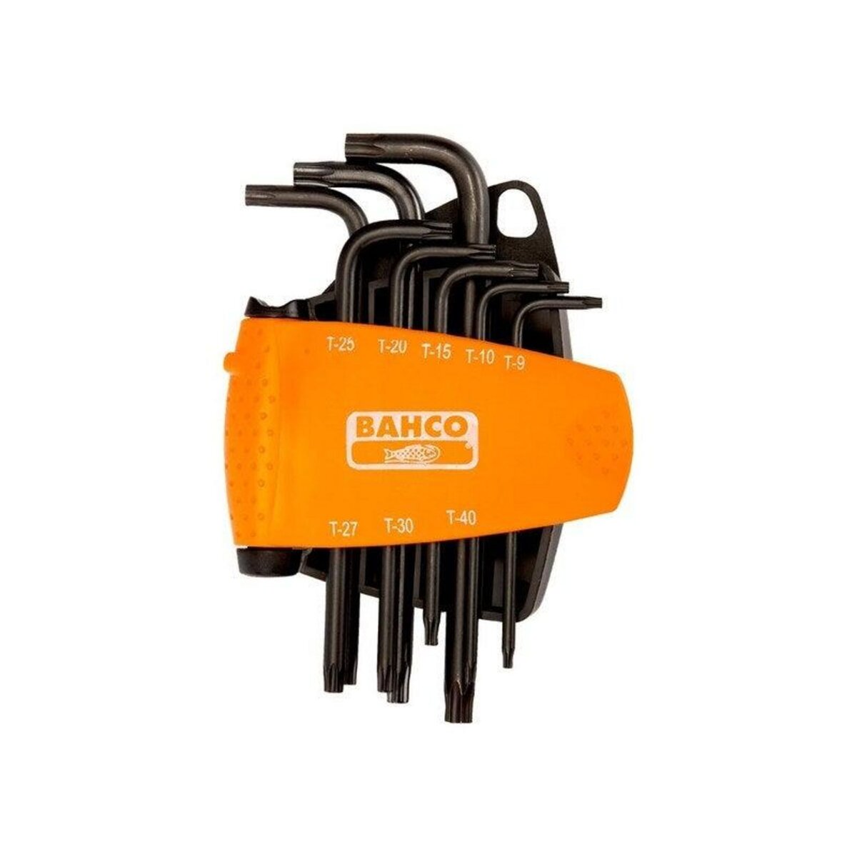 Bahco Jeu de 8 clés mâle torx longue, 9-10-15-20-25-27-30-40 mm